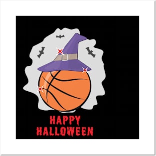 Happy Basketball Halloween - Funny Posters and Art